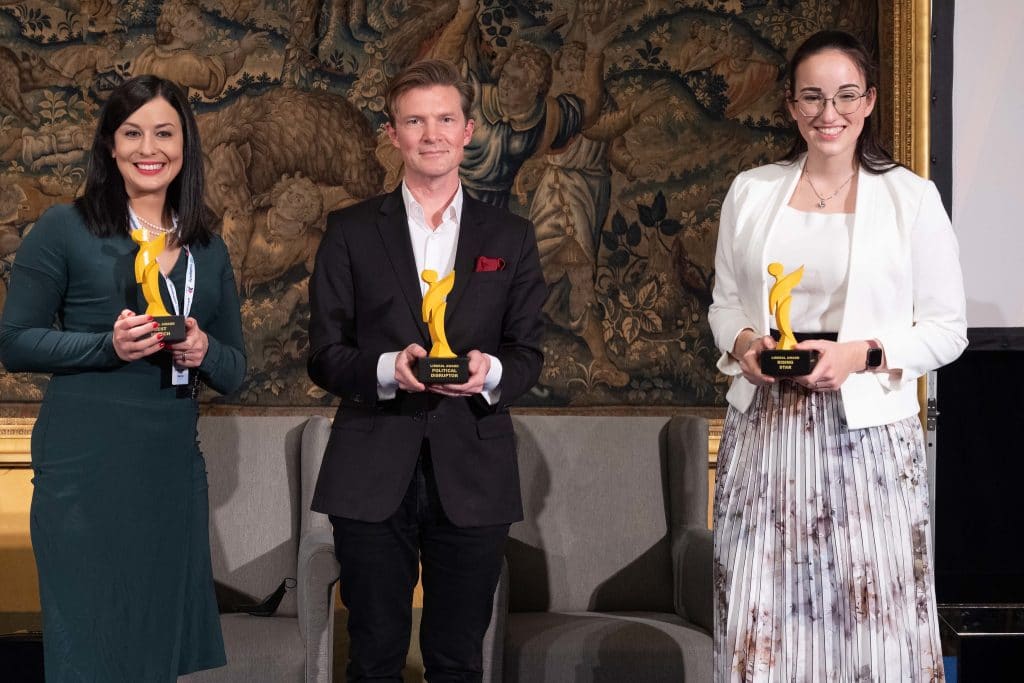 Liberal Awards: Katalin Cseh, Johan Norberg, Alena Trauschel