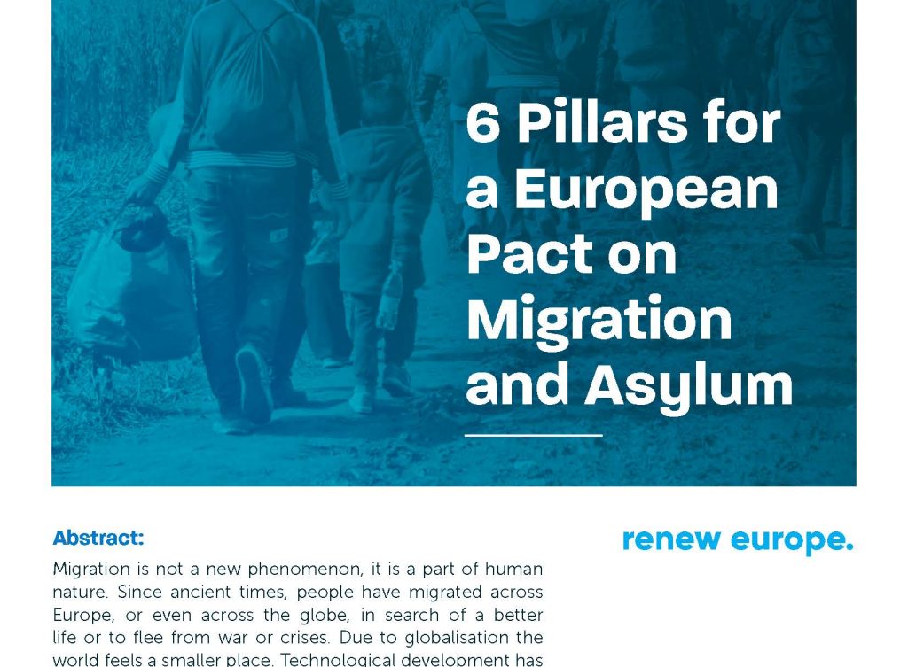 Renew Europe Position Paper 1: 6 Pillars For A European Pact On ...