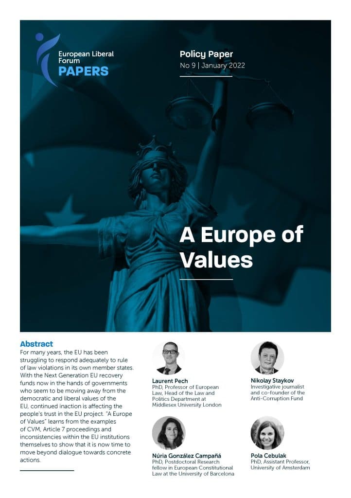 ELF Europe of Values 2021 - Final Policy Paper