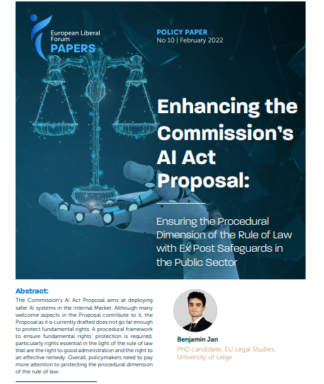 [Policy Paper 10] Enhancing the Commission’s AI Act Proposal