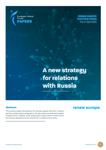 A new strategy for relations with russia