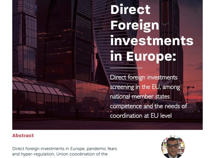 [Discussion Paper] Direct Foreign Investments in Europe by Luciano Vasques