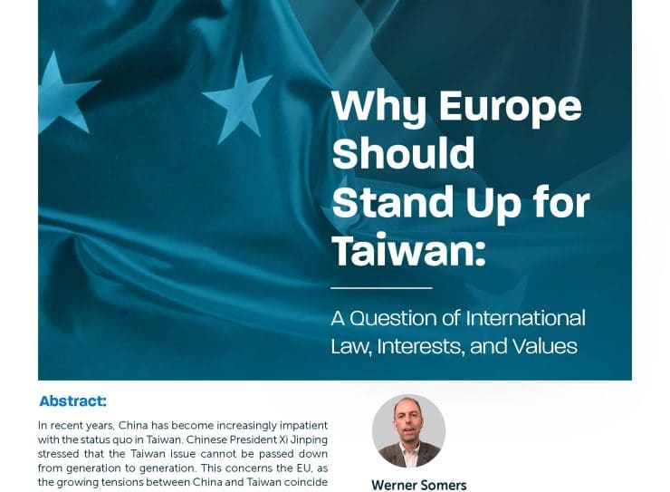 [Policy Paper 12] Why Europe Should Stand Up for Taiwan by Werner Somers, PhD