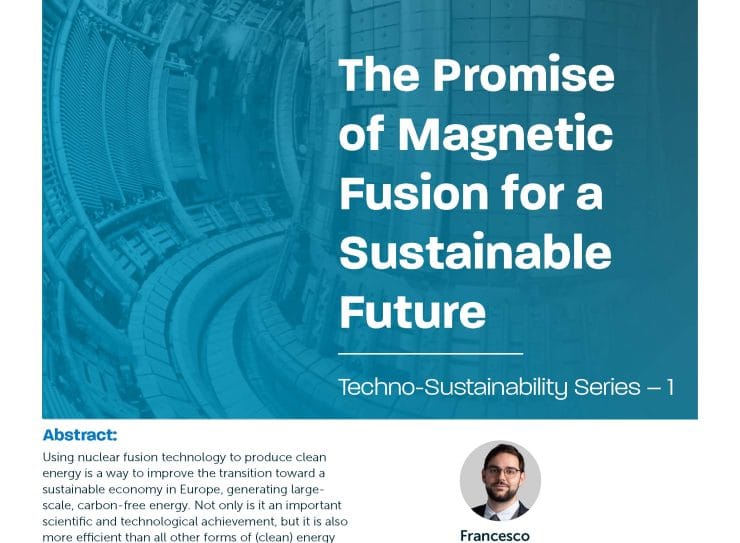 [Policy Paper 13] The Promise of Magnetic Fusion for a Sustainable Future by Francesco Cappelletti