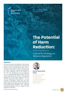 [Policy Paper 16] The Potential of Harm Reduction A Novel EU Strategy on Tobacco Regulation
