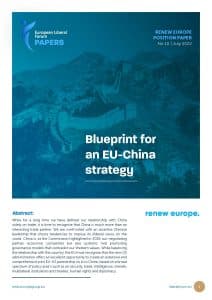 Renew Europe Position Paper 10 Blueprint for an EU-China Strategy