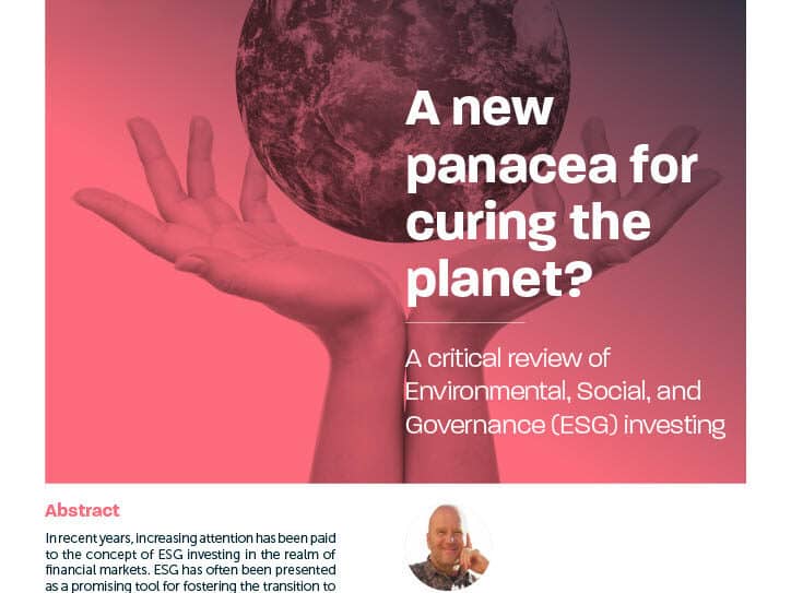 A new panacea for curing the planet?