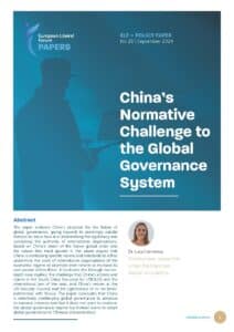 [Policy Paper 26] China’s Normative Challenge to the Global Governance System